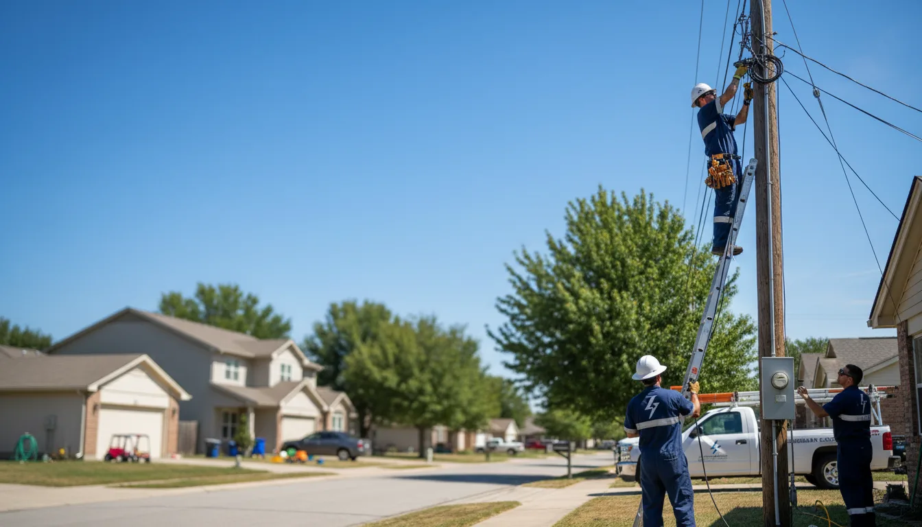 Residential electrician providing installation services in Chester, IL